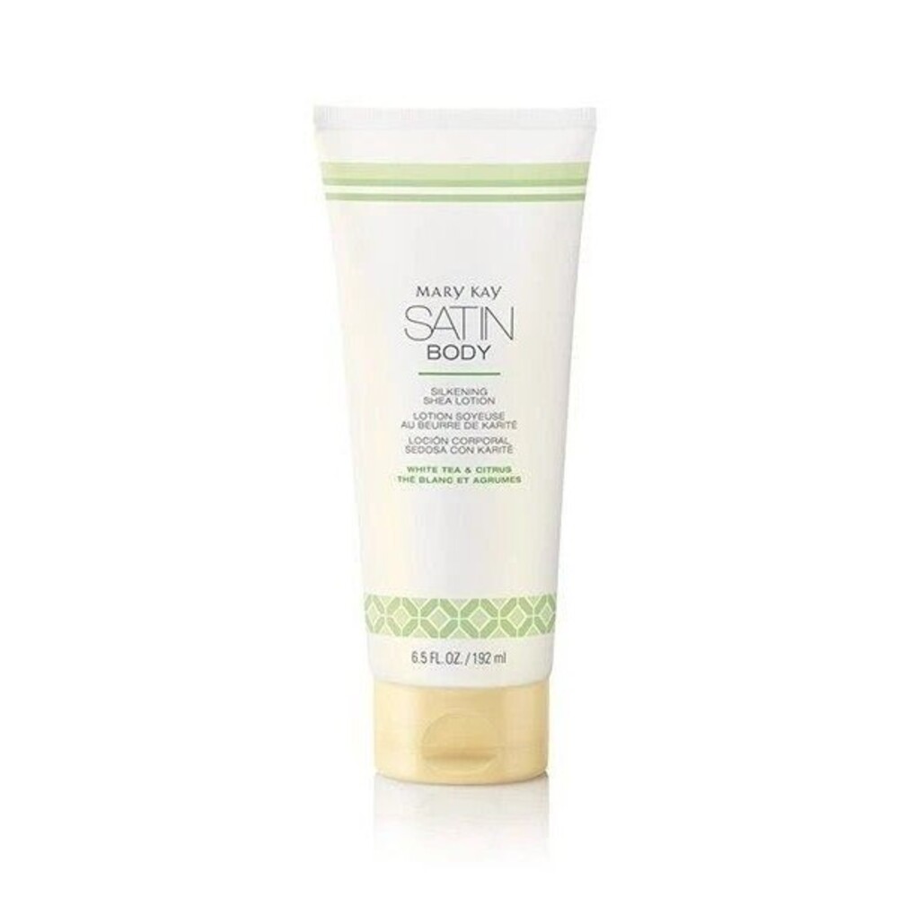 Mary Kay Satin Body Silkening Shea Lotion White Tea and Citrus 6.5oz Sealed New